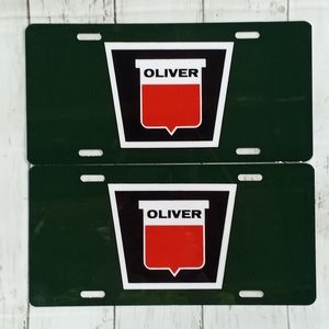 Oliver Tractor License Plate